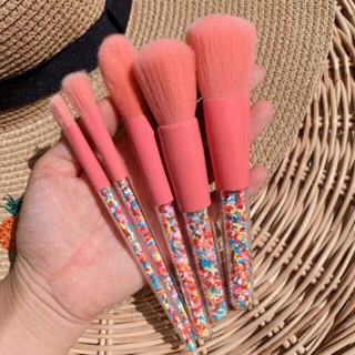 เซ็ตแปรงแต่งหน้ายูนิคอร์น 5 ชิ้น  Make Up Brush Fancy