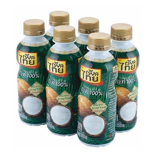 โปรโมชัน! เรียลไทย กะทิขวด 100% 250 มิลลิลิตร x 6 ขวด Realthai Coconut Milk Pet 250 ml x 6 Bottles