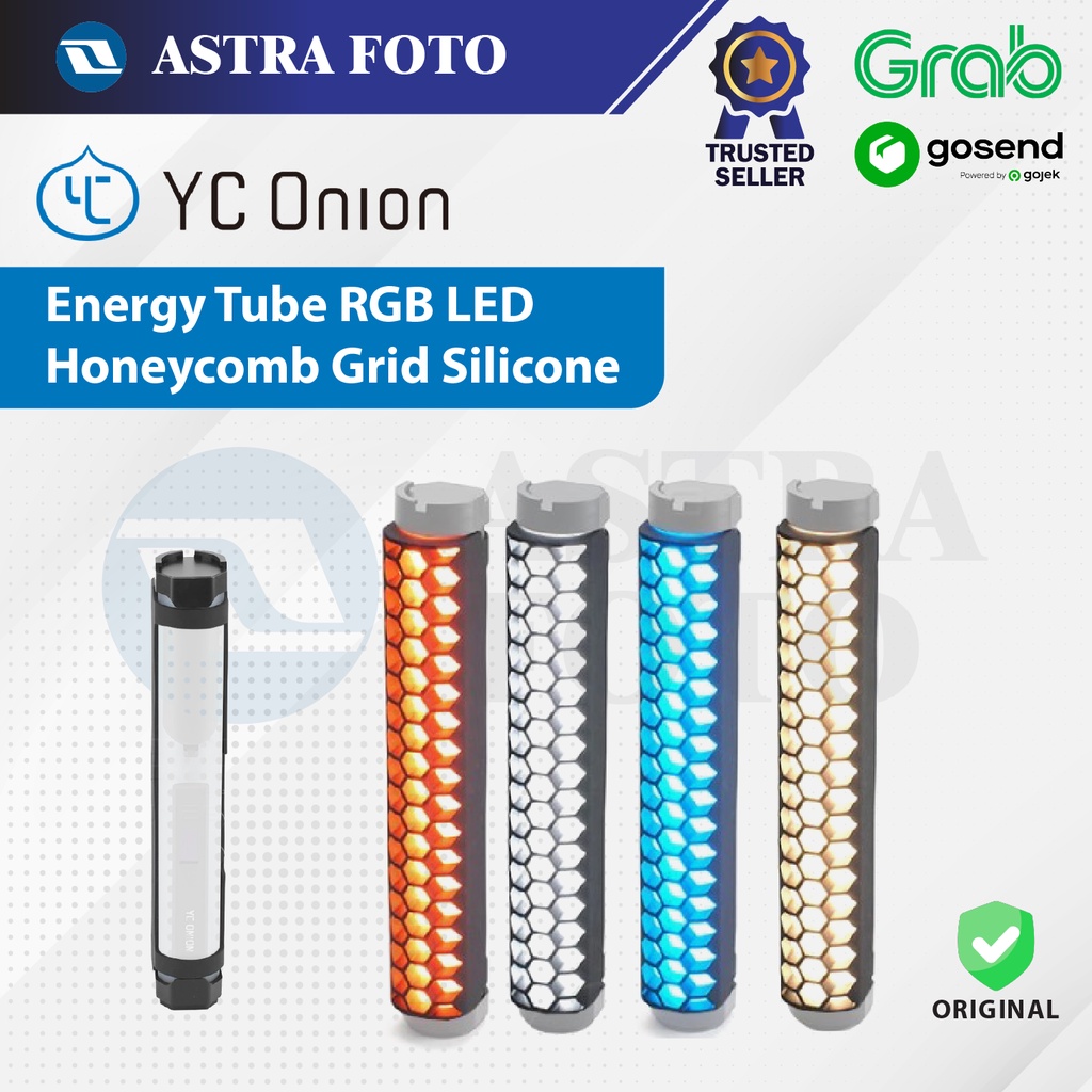 หวีน้ําผึ้ง YC Onion Energy Tube RGB LED Honeycomb Grid Silicone