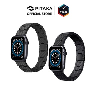 PITAKA รุ่น Carbon Fiber Link - สายนาฬิกาสำหรับ Apple Watch 38/40/41/42/44/45/49mm สายแอปเปิ้ลวอช