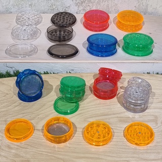 [1002] Plastic Grinder ขนาด 63mm 2 3ชั้น บดเก็บ บดกรองเก็บ สมุนไพร เมล็กกาแฟ ดอกไม้