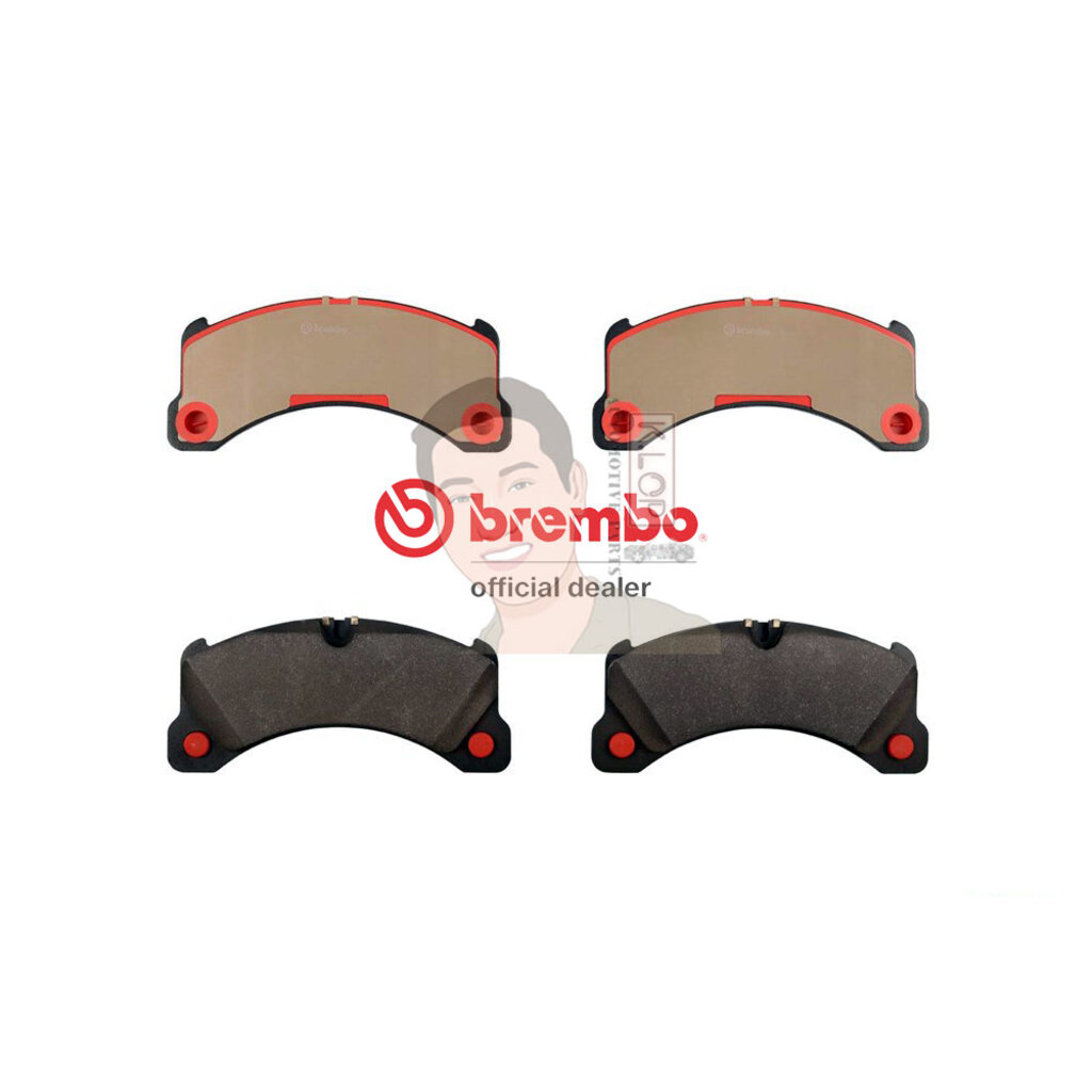 P65 026C ผ้าเบรก-F-แท้ BREMBO รุ่น Ceramic : PORSCHE คาเยนน์ Cayenne (92A) 3.0 Diesel, 3.6, 4.2 Diesel, 4.8 10-&gt; การั...