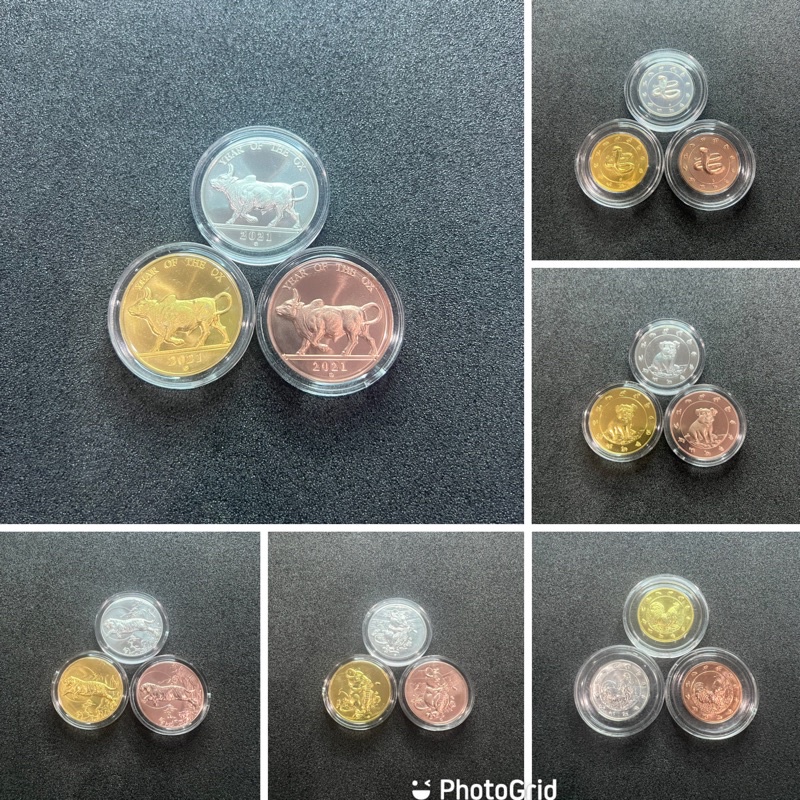 #เหรียญนักษัตร #เหรียญนักษัตรครบชุด #เหรียญนักษัตร3เหรียญ #เหรียญนักษัตรสภาพสวย #ของสะสม