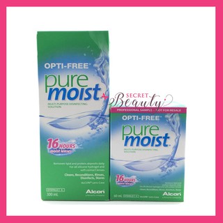 Pure moist opti free 300ml น้ำยาคอนแทคเลนส์ 1 ขวด แถม 60ml 1 ขวด