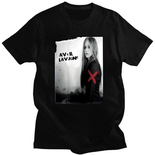 [COD]เสื้อยืดแขนสั้น พิมพ์ลาย Avril Lavigne สีดํา แฟชั่นฤดูร้อน สําหรับผู้ชาย