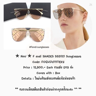 ★ NeW ★ F endi SHADES SS2021 Sunglasses