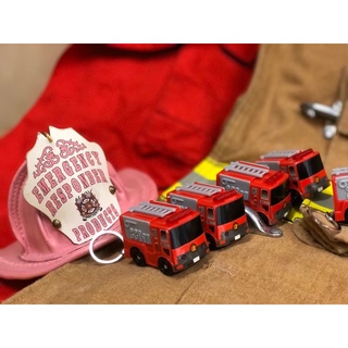 💖คร่ำหวอดเซฟตี้ พวงกุญแจรถดับเพลิง Fire Truck กู้ชีพ กู้ภัย Fire Rescue