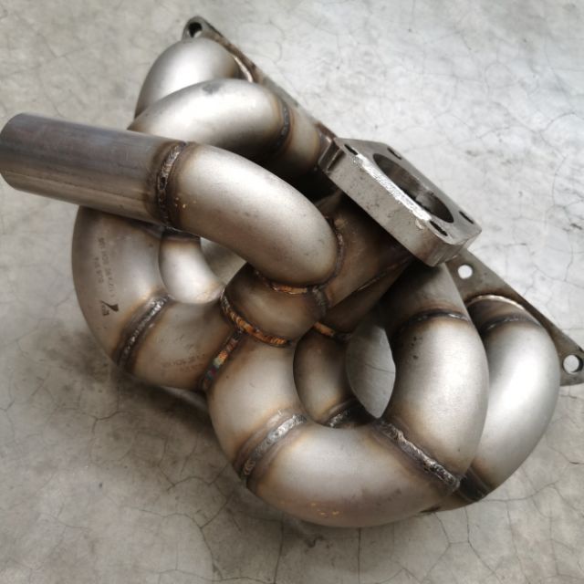 4G63T EVO3 4G63T 6XXHP STD Turbo Header สําหรับ TD05 Turbo คุณภาพหนา 3 มม.