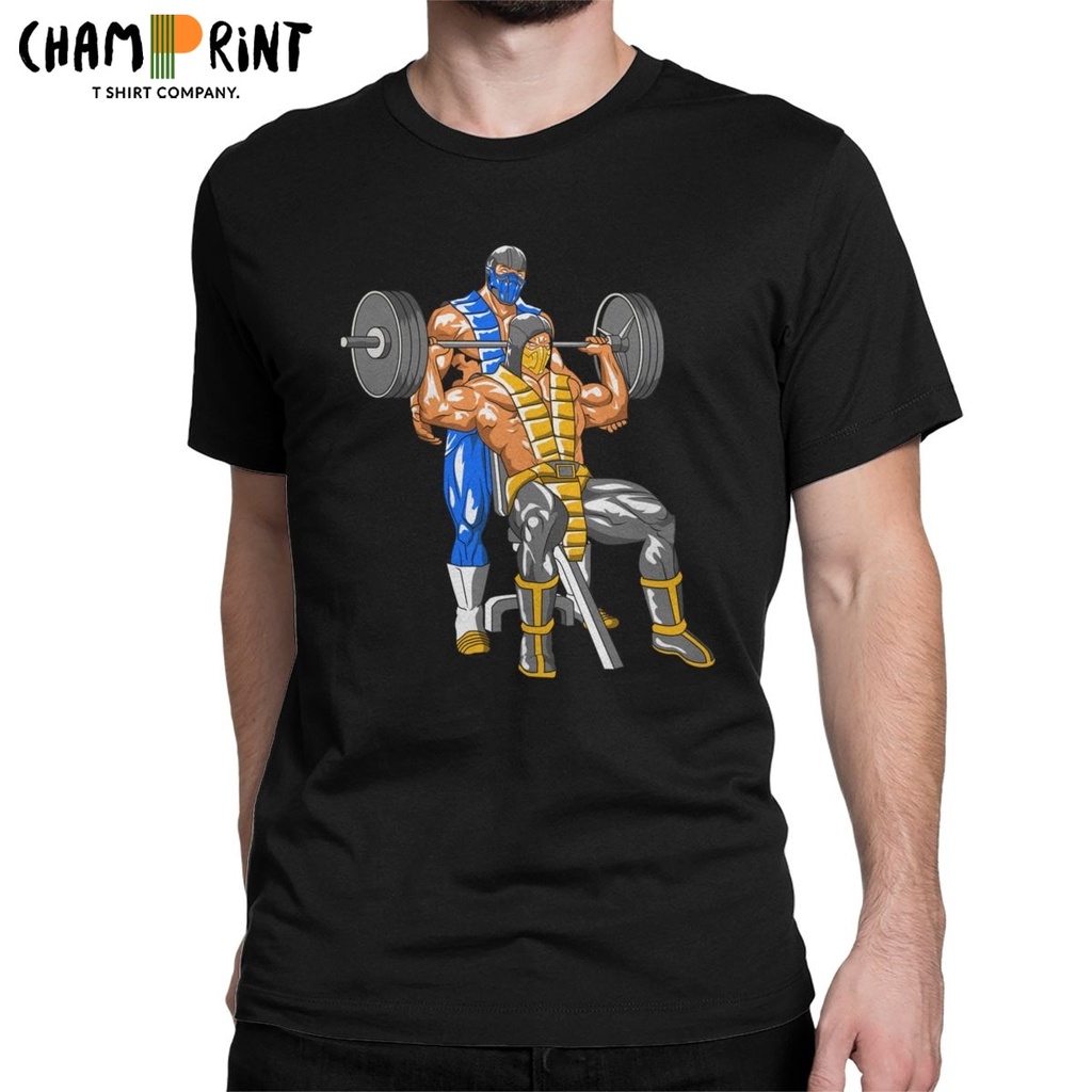 มาใหม่ล่าสุด Icy Hot Spots Men O คอ Mortal Kombat ออกแบบที่กําหนดเอง Tshirt ปัจจุบัน