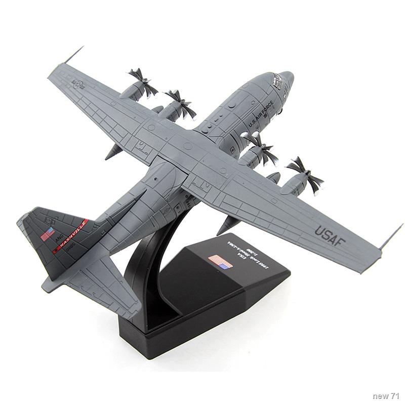 ของสะสม JASON TUTU 1200 Diecast Airplane Model American AC 130 Attack ...