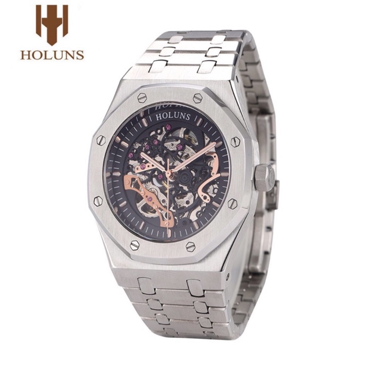 HOLUNS all stainlessSteel automatic mechanical WATCH