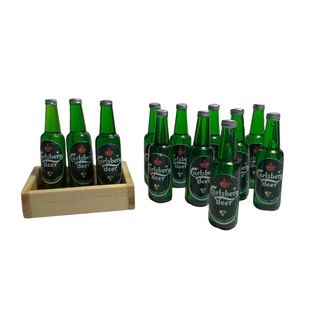 (ราคา / 1 ชิ้น) เครื่องดื่มจิ๋ว ขวดเครื่องดื่มจำลอง CARLSBERG คาร์ลสเบิร์ก #ของจิ๋ว #miniature