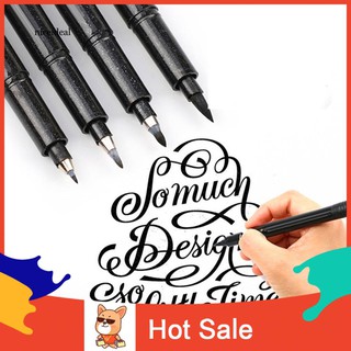 ✲Nd Soft Pen Copybook Calligraphy Art Design Check Sketch Refillable Brush with Ink