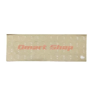 สติ๊กเกอร์ ภาษาไทย คีย์บอร์ด ทรงกลม พื้นหลังใส มีแต่สีส้ม 3M Sticker Keyboard