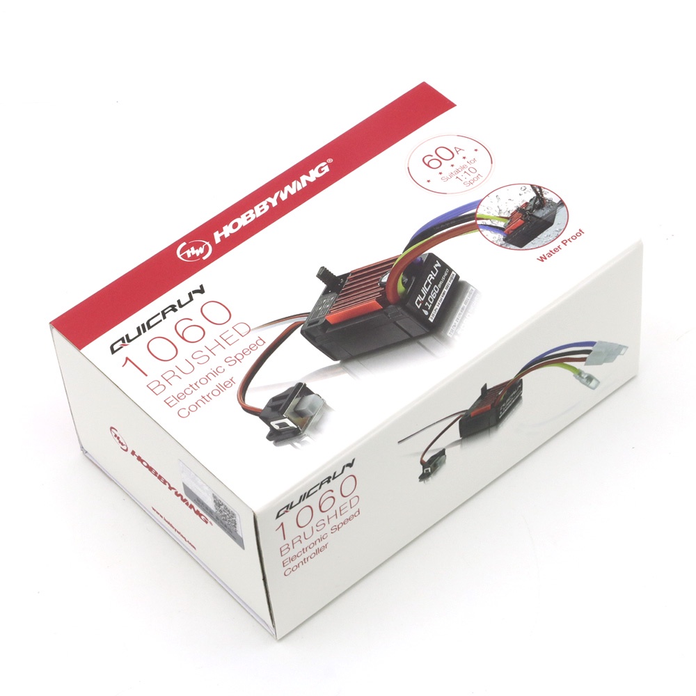 HobbyWing QuicRun Brushed 1060 60A Electronic Speed Controller ESC 1060 With Switch Mode BEC For 1:1