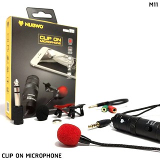 NUBWO CLIP ON MICROPHONE M11 ไมค์โครโฟนพกพา แบบหนีบ