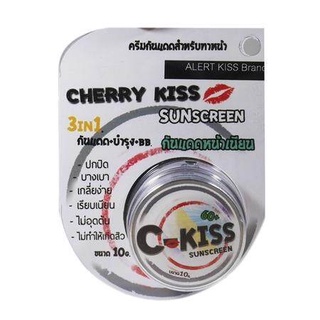 CKiss Cherry Kiss Sunscreen SPF 60 PA+++ 10g. กันแดดซีคิส เชอร์รี่ คิส สูตร 3 in 1 ทั้งกันแดด และบีบีครีม ปกปิด บางเบา เกลี่ยง่าย