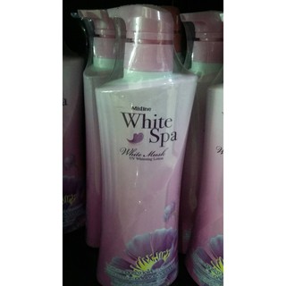 โลชั่นตัวหอม Mistine White Spa White Musk UV Whitening Lotion 400 ml.