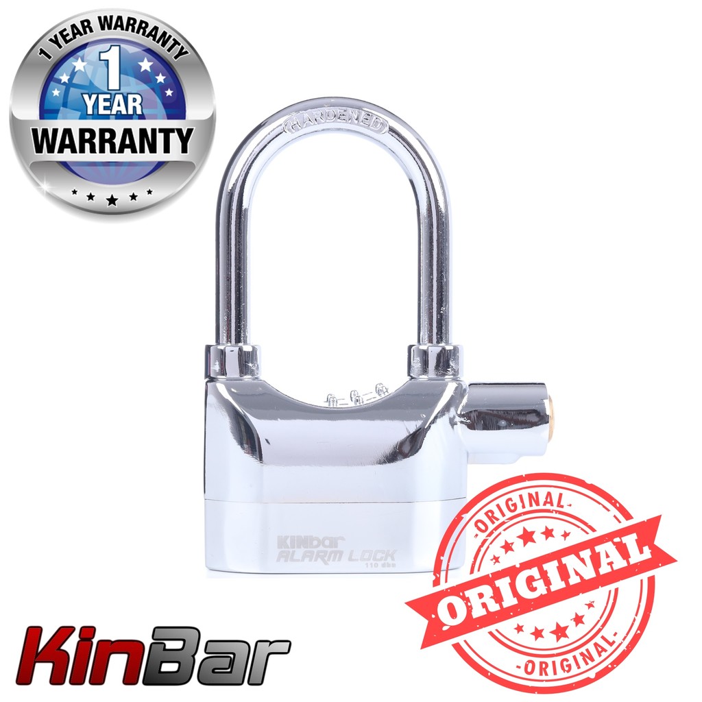 กุญแจ Kinbar Alarm Lock มีเสียงสัญญาณเตือนกันขโมย