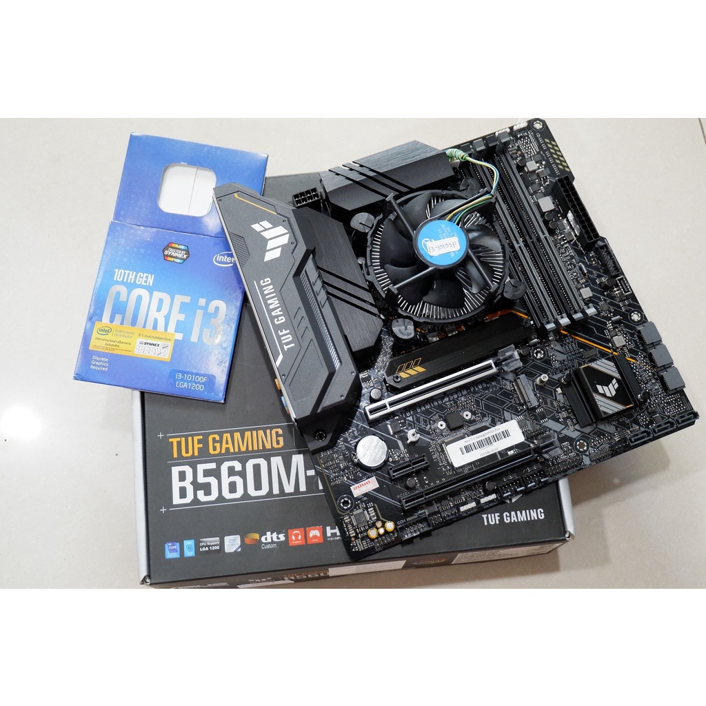 ชุดเซต i3-10100F พร้อมบอร์ดเทพ B560M