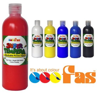 สี FAS Super Tempera 500 ml (สีโปสเตอร์)