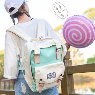 DOUGHNUT STYLEกระเป๋าเป้ใบใหญ่ สไตล์เกาหลี (B002)