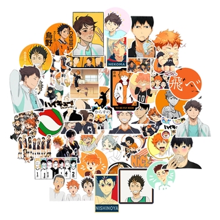 Haikyuu ! ! สติ๊กเกอร์พีวีซีกันน้ํา 100 ชิ้น