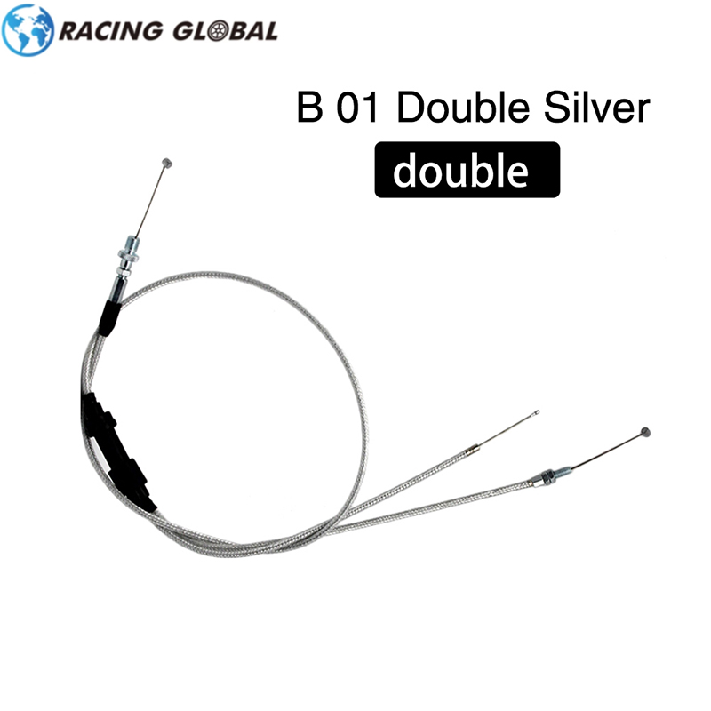 1PC คาร์บูเรเตอร์รถจักรยานยนต์ Dual Double Head สายคันเร่งสําหรับ KEIHIN PZ30 มม.PZ30 PZ 30 Accelera