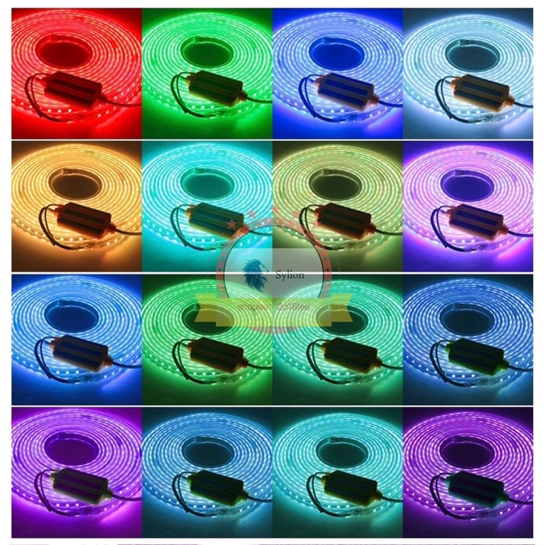 RGBแถบไฟเปลี่ยนสีและหรี่แสงได้พร้อมรีโมทคอนโทรล ใช้ได้กับห้องนอนกลางแจ้งหลายห้อง - รูปที่ 3