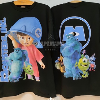 เสื้อยืดผ้าฝ้าย  MONSTERS เสื้อการ์ตูน  ดิจิตอลปรินท์ shirtS-3XL