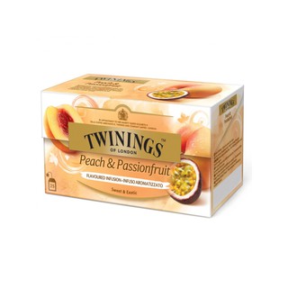 Twinings Peach&amp;Passionfruit Teaชาทไวนิงส์ พีช&amp;แพชชั่นฟรุ้ต25ซอง