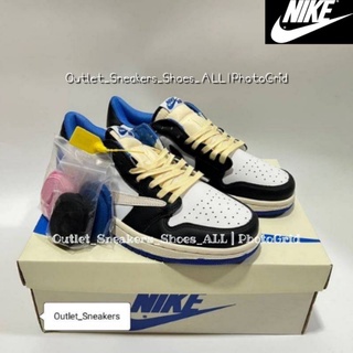 รองเท้า Nike Travis Scott x Fragment x Air Jordan 1 Low ส่งฟรี