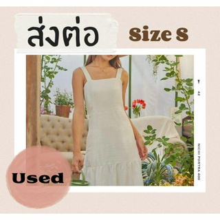 lookbooklookbook june dress natural white ชุดเดรส สายเดี่ยว สีขาว