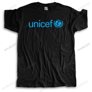 [S-5XL]เสื้อยืด ผ้าฝ้าย พิมพ์ลาย UNICEF United Nations แฟชั่นฤดูร้อน สําหรับผู้ชาย