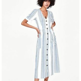 เดรสยาวลายทาง stripe dress