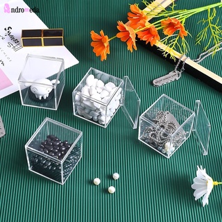 Square Transparent Food Storage Boxes Multipurpose Model Display Case