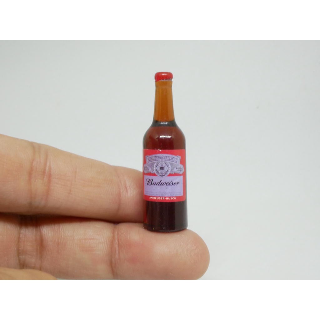 ขวดน้ำจิ๋ว ขวดเครื่องดื่มจิ๋ว budweiser ขวดน้ำ #ของจิ๋ว #ของตกแต่ง ราคา ถูกที่สุด ดีลบีเคเค แกลเลอรีภาพที่ 2