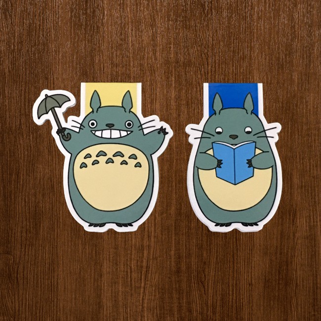 Ghibli Totoro ชุดที่คั่นหนังสือแม่เหล็กที่คั่นหนังสือแม่เหล็ก