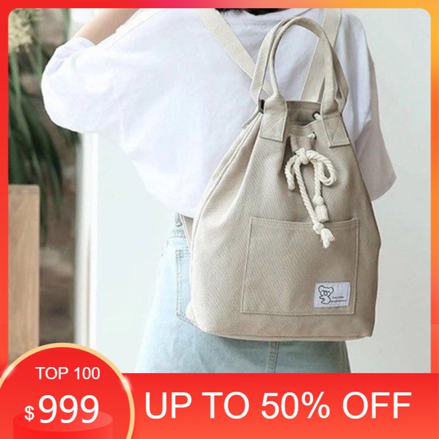 HK LUNA DRAWSTRING BAG - กระเป๋าเป้แฟชั่น