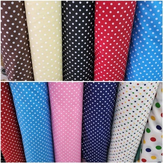 ผ้าเมตร หลา ลายจุด dot มินิมอล อเนกประสงค์ ลายการ์ตูน​ ผ้าคอ…
