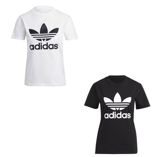 Adidas Collection อาดิดาส เสื้อยืด คอกลม สำหรับผู้หญิง OG W Adicolor Trefoil TEE GN2896 BK / GN2899 WH(1000)