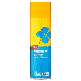 น้ำมันคาโนล่าขวดสเปรย์ นำเข้าจากออสเตรเลีย Coles Canola Oil Spray 400g