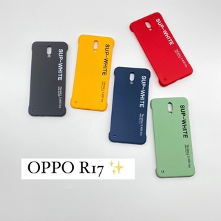 ส่งจากไทย 🇹🇭 Oppo Case เคสมือถือ ราคาถูก เคส OPPO R17 R15 OppoReno oppor15pro เคสใสขอบสี เคสโทสับ กันรอย