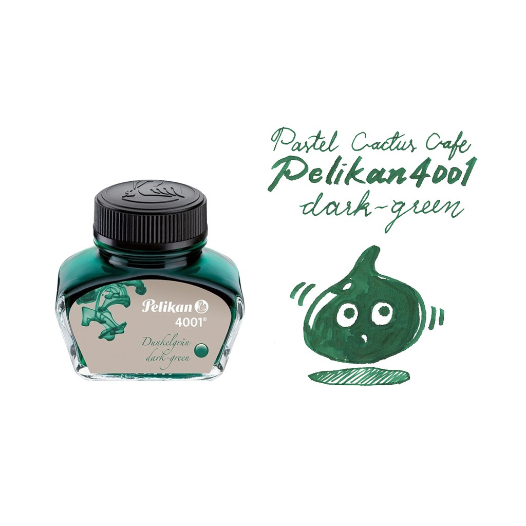 Pelikan Ink 4001 [Dark-Green สีเขียว] for Fountain Pen น้ำหมึกสำหรับปากกาหมึกซึมพีลีแกน รุ่น 4001 Made in Germany