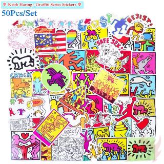 ❉ Keith Haring Series 01 Graffiti สติ๊กเกอร์ ❉ 50Pcs/Set DIY Mixed Luggage Laptop Skateboard Decals Doodle สติ๊กเกอร์