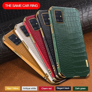 ซองหนังกันกระแทก Samsung Case Samsung Galaxy A31 A51 A71 A50 A70 A50S A02S ปกลายจระเข้