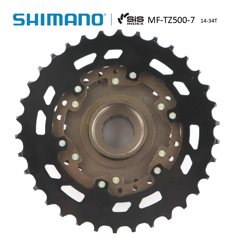 SHIMANO MF-TZ500 6 / 7 ความเร็วจักรยาน Freewheel 14-28T 14-34T Sprocket 6S 7S เหล็กสําหรับ MTB จักรยานพับขี่จักรยานจักรยาน - รูปที่ 2