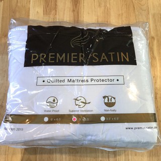 Premier Satin ผ้ารองกันเปื้อน กันนำ้ กันไรฝุ่น ขนาด 5 ฟุต #ผ้ารองกันเปื้อน