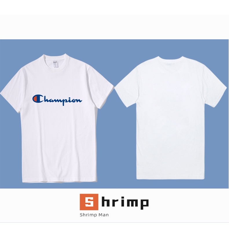 Champion &amp; Evisu Inspired T-Shirt เสื้อเชิ้ตผ้าฝ้ายแฟชั่น Unisex7i.