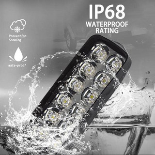 All New เเพค1ชิ้น ไฟสปอร์ตไลท์12LED ไฟหน้ารถLED SPOT BEAM US 42Watt 12V-85แสงขาว เสริม รถยนต์ มอเตอร์ไซค